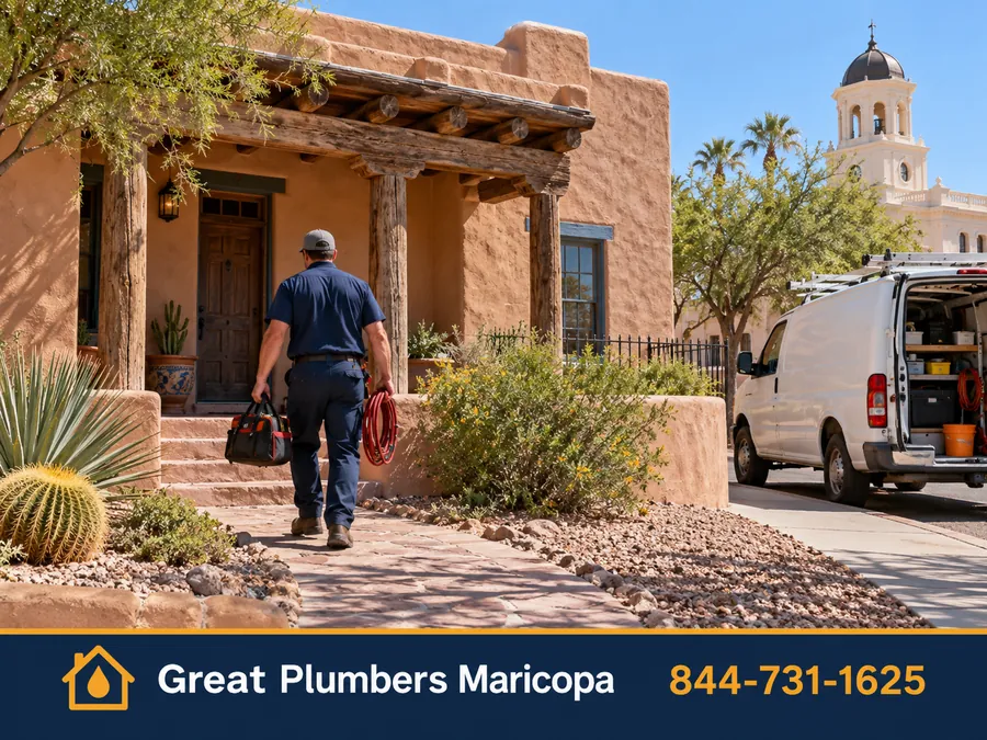 Historic adobe-style home in Florence, Arizona